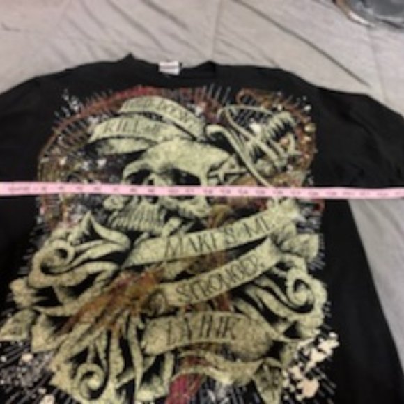 2009 LA Ink &  TM discovery 2009  What doesn't kill  me makes me stronger Tee - Picture 10 of 12